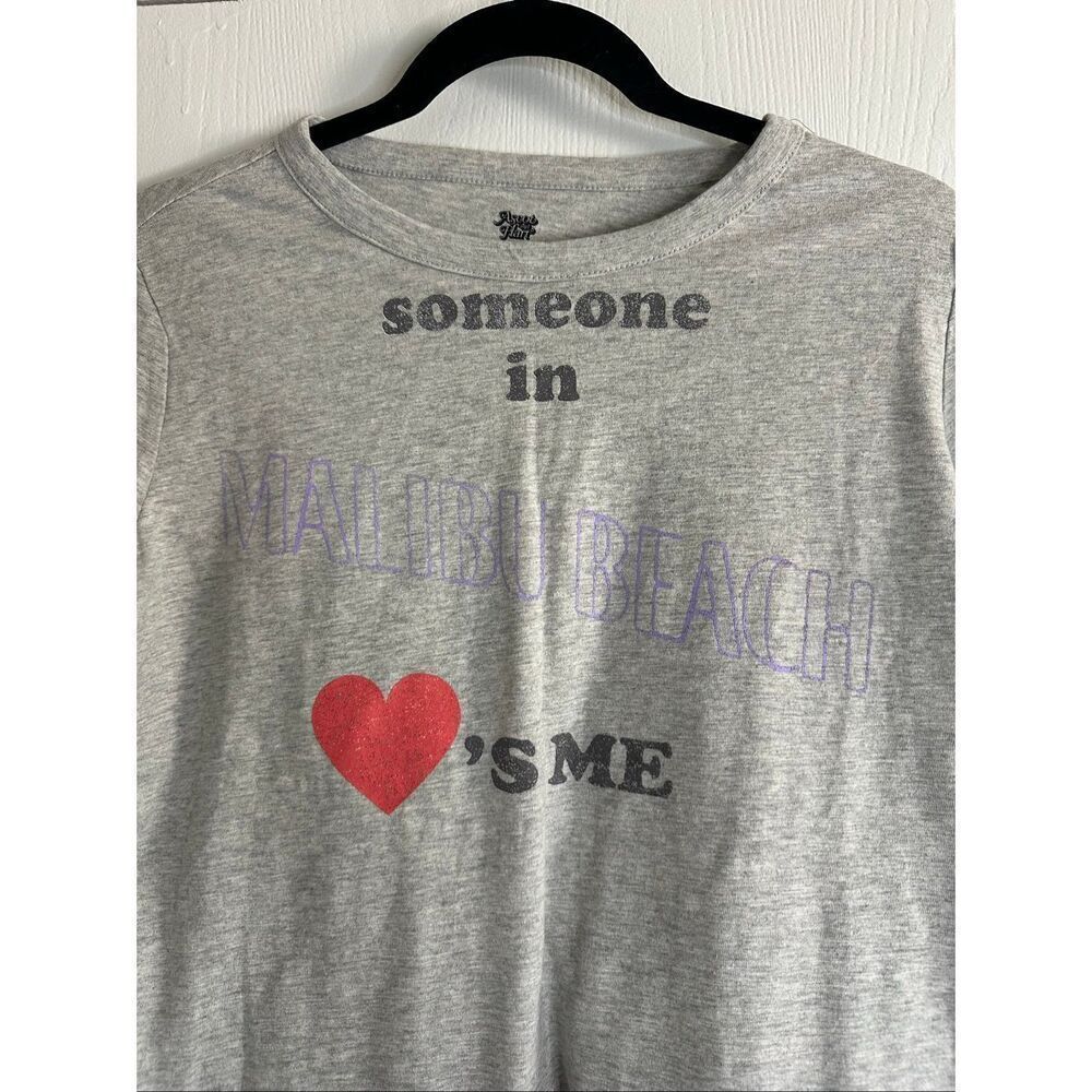 Ascot + Hart Malibu Beach Short Sleeve Graphic T-Shirt Gray Small — image 3 of 6